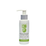 Real papaya and pineapple, high in enzymes, exfoliating, increase circulation, reduces appearance of wrinkles, aloe vera, Honey, softening, conditioning