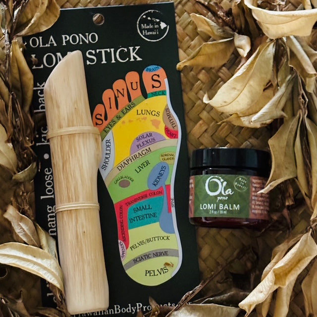 , Anti-inflammatory, Tension relief, Massage balm, Essential oils, Penetrating, Medicinal plants, Tamanu oil, Kukui Nut oil, Macadamia Nut oil, Avocado oil, Hawaiian Chili Pepper, ‘Awa, ‘U’haloa, Turmeric, Increase circulation, Hawaiian Beeswax

