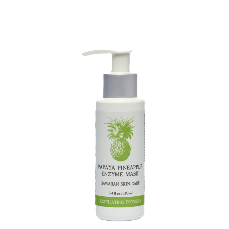 Real papaya and pineapple, high in enzymes, exfoliating, increase circulation, reduces appearance of wrinkles, aloe  vera, Honey, softening, conditioning