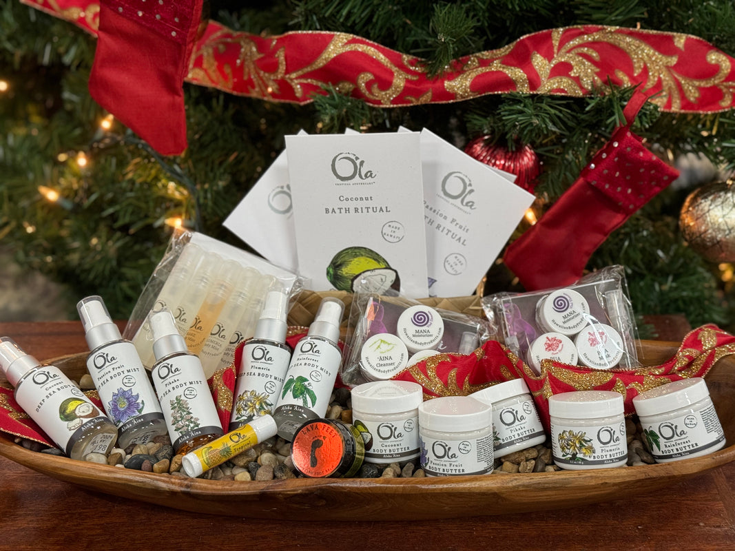 stocking stuffers, Christmas gifts, gift of aloha, gift of self care