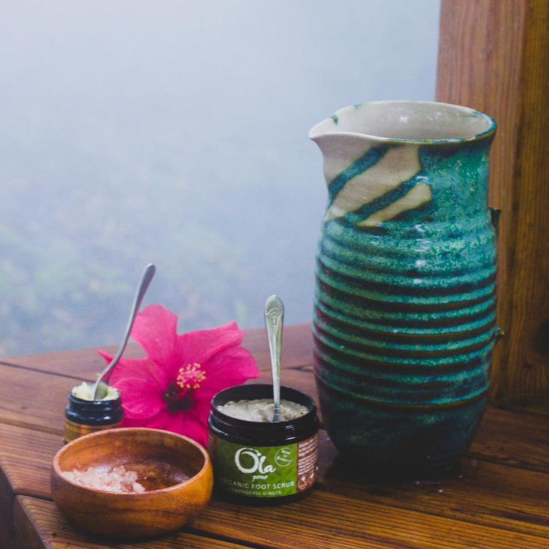 Hawaiian Foot Ritual | Volcanic Foot Scrub + Lava Feet Foot Balm Gift Set